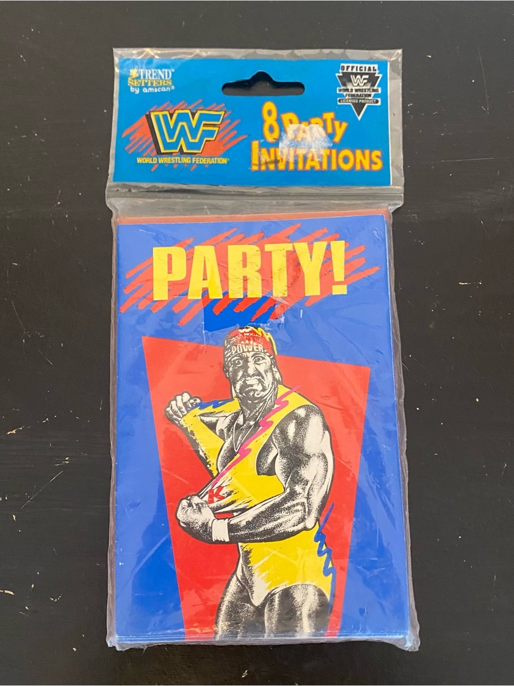 1991 Official WWF Hulk Hogan Unopened Party Invitations Envelopes Hulkamania